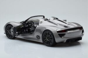 Porsche 918 Spyder Prototipas Pilkas Metalinis Minichamps 1:18 110060030 Metalas - nuotrauka 6 iš 7