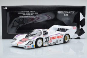 Porsche 956K Liqui Moly Brun Racing #33 H-J. Stuck / H. Grohs / W. Brun 1000km Spa 1983 Minichamps 1:18 155836633 Metalas - nuotrauka 6 iš 6