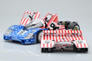 Porsche 956L Spirit of America #8 G. Follmer / J. Morton / K. Miller 24 Hours of Le Mans 1986 Minichamps 1:18 180866508 Metal - nuotrauka 2 iš 8
