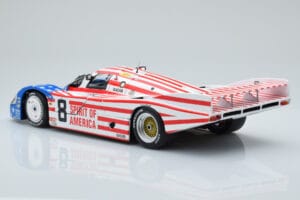 Porsche 956L Spirit of America #8 G. Follmer / J. Morton / K. Miller 24 Hours of Le Mans 1986 Minichamps 1:18 180866508 Metal - nuotrauka 7 iš 8