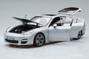 Porsche Panamera 970 Turbo Sidabrinis Norev 1:18 187609 Metalas - nuotrauka 2 iš 7
