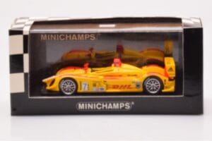 Porsche RS Spyder LMP2 #7 R. Dumas / T. Bernhard / E. Collard Sebring 12 Hours Winners 2008 Minichamps 1:43 400086807 Metalas - nuotrauka 4 iš 4