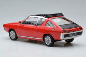 Renault 17 Gordini Decouvrable Raudonas Norev 1:18 185371 Metalas - nuotrauka 5 iš 6