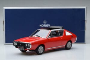 Renault 17 Gordini Decouvrable Raudonas Norev 1:18 185371 Metalas - nuotrauka 6 iš 6