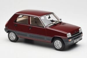Renault 5 GTL Bordeaux Raudonas Otto 1:18 OT1059 Derva - nuotrauka 4 iš 6