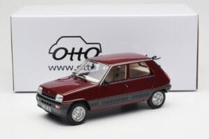 Renault 5 GTL Bordeaux Raudonas Otto 1:18 OT1059 Derva - nuotrauka 6 iš 6