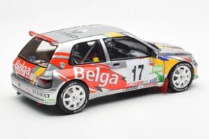 Renault Clio Maxi Kit Car Belga #17 Rally Ypres 1995 Otto 1:18 OT1058 Derva - nuotrauka 2 iš 6
