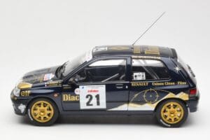 Renault Clio Williams DIAC #21 Jordan / Boyere Tour de Corse 1993 Norev 1:18 185228 Metalas - nuotrauka 4 iš 8