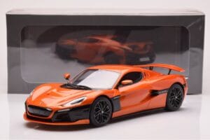 Rimac Nevera Oranžinis GT Spirit 1:18 GT880 Derva - nuotrauka 6 iš 6