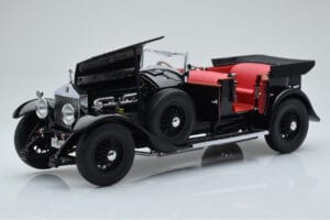 Rolls-Royce Phantom I Kabrioletas Juodas Kyosho 1:18 08931BK Metalas - nuotrauka 2 iš 8