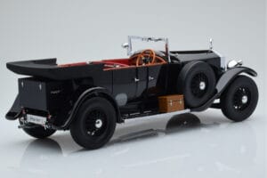 Rolls-Royce Phantom I Kabrioletas Juodas Kyosho 1:18 08931BK Metalas - nuotrauka 3 iš 8