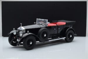 Rolls-Royce Phantom I Kabrioletas Juodas Kyosho 1:18 08931BK Metalas - nuotrauka 8 iš 8
