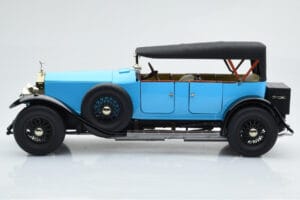 Rolls-Royce Phantom I Kabrioletas Mėlynas Kyosho 1:18 08931LB Metalas - nuotrauka 4 iš 9