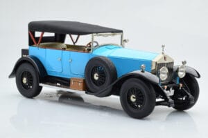 Rolls-Royce Phantom I Kabrioletas Mėlynas Kyosho 1:18 08931LB Metalas - nuotrauka 5 iš 9