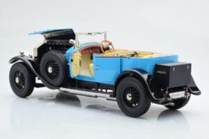 Rolls-Royce Phantom I Kabrioletas Mėlynas Kyosho 1:18 08931LB Metalas - nuotrauka 6 iš 9