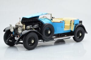 Rolls-Royce Phantom I Kabrioletas Mėlynas Kyosho 1:18 08931LB Metalas - nuotrauka 8 iš 9