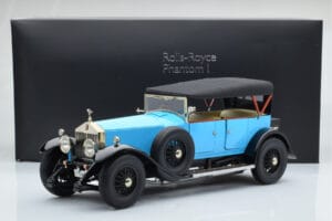 Rolls-Royce Phantom I Kabrioletas Mėlynas Kyosho 1:18 08931LB Metalas - nuotrauka 9 iš 9
