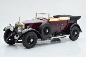 Rolls-Royce Phantom I Kabrioletas Burgundiškai Raudonas Kyosho 1:18 08931R Metalas - nuotrauka 2 iš 10