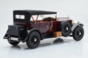 Rolls-Royce Phantom I Kabrioletas Burgundiškai Raudonas Kyosho 1:18 08931R Metalas - nuotrauka 3 iš 10