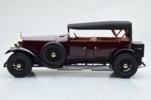 Rolls-Royce Phantom I Kabrioletas Burgundiškai Raudonas Kyosho 1:18 08931R Metalas - nuotrauka 4 iš 10