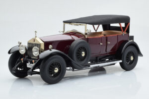 Rolls-Royce Phantom I Kabrioletas Burgundiškai Raudonas Kyosho 1:18