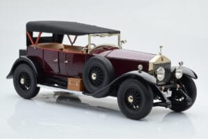 Rolls-Royce Phantom I Kabrioletas Burgundiškai Raudonas Kyosho 1:18 08931R Metalas - nuotrauka 5 iš 10