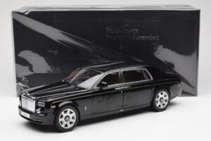Rolls-Royce Phantom VII EWB Diamond Juodas Kyosho 1:18 08841DBK2 Metalas - nuotrauka 8 iš 8