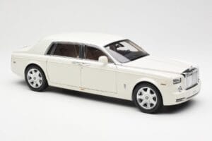 Rolls-Royce Phantom VII EWB English Baltas Kyosho 1:18 08841EW2 Metalas - nuotrauka 6 iš 8