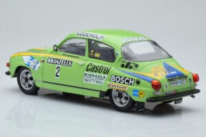 Saab 96 V4 #2 S. Blomqvist / H. Sylvan Rally Sweden 1976 IXO 1:18 18RMC085B Metalas - nuotrauka 5 iš 6
