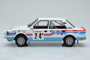 Skoda 130 L Night Version #24 J. Augland Rally Monte Carlo 1987 IXO 1:18 18RMC156 Metalas - nuotrauka 3 iš 6