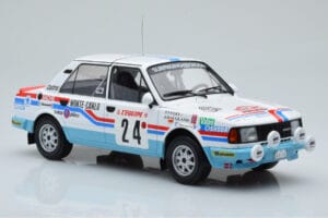 Skoda 130 L Night Version #24 J. Augland Rally Monte Carlo 1987 IXO 1:18 18RMC156 Metalas - nuotrauka 4 iš 6