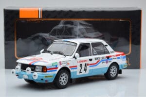 Skoda 130 L Night Version #24 J. Augland Rally Monte Carlo 1987 IXO 1:18 18RMC156 Metalas - nuotrauka 6 iš 6