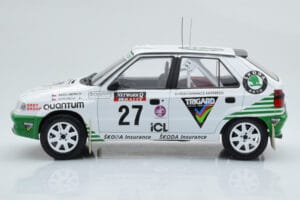 Skoda Felicia #27 P. Sibera / P. Gross Rally RAC Lombard 1995 IXO 1:18 18RMC148 Metalas - nuotrauka 3 iš 6