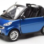 Smart Fortwo 451 Cabrio Mėlynas & Juodas Minichamps 1:18 - image 2 of 8
