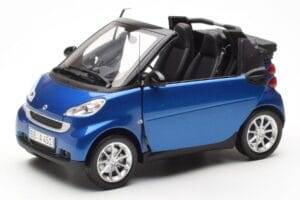 Smart Fortwo 451 Cabrio Mėlynas & Juodas Minichamps 1:18 150036330 Metalas - nuotrauka 2 iš 8