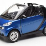 Smart Fortwo 451 Cabrio Mėlynas & Juodas Minichamps 1:18