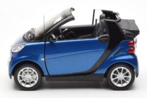 Smart Fortwo 451 Cabrio Mėlynas & Juodas Minichamps 1:18 150036330 Metalas - nuotrauka 4 iš 8
