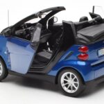Smart Fortwo 451 Cabrio Mėlynas & Juodas Minichamps 1:18 - image 5 of 8