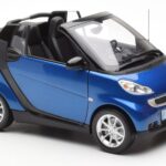 Smart Fortwo 451 Cabrio Mėlynas & Juodas Minichamps 1:18 - image 6 of 8