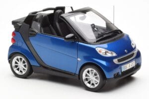 Smart Fortwo 451 Cabrio Mėlynas & Juodas Minichamps 1:18 150036330 Metalas - nuotrauka 6 iš 8