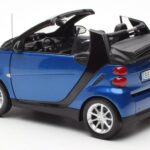 Smart Fortwo 451 Cabrio Mėlynas & Juodas Minichamps 1:18 - image 7 of 8