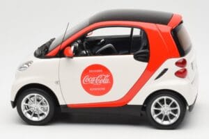 Smart Fortwo 451 Coca-Cola Minichamps 1:18 150036301 Metalas - nuotrauka 4 iš 8