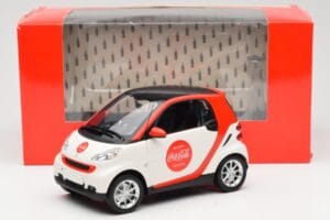 Smart Fortwo 451 Coca-Cola Minichamps 1:18 150036301 Metalas - nuotrauka 8 iš 8