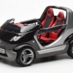 Smart Fortwo Crossblade Kabrioletas Sidabrinis Juodas Kyosho 1:18