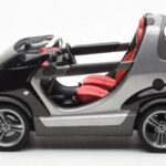 Smart Fortwo Crossblade Kabrioletas Sidabrinis Juodas Kyosho 1:18 - image 3 of 6