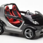 Smart Fortwo Crossblade Kabrioletas Sidabrinis Juodas Kyosho 1:18 - image 4 of 6
