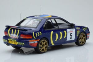 Subaru Impreza 555 #5 C. Sainz / L. Moya Tour de Corse 1995 IXO 1:18 18RMC063A Metalas - nuotrauka 2 iš 6