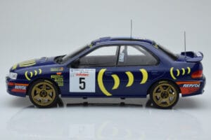 Subaru Impreza 555 #5 C. Sainz / L. Moya Tour de Corse 1995 IXO 1:18 18RMC063A Metalas - nuotrauka 3 iš 6