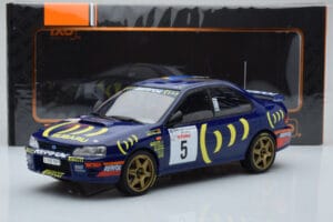Subaru Impreza 555 #5 C. Sainz / L. Moya Tour de Corse 1995 IXO 1:18 18RMC063A Metalas - nuotrauka 6 iš 6
