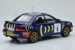 Subaru Impreza 555 #6 P. Liatti / C. Cassina Tour de Corse 1995 IXO 1:18 18RMC063C Metalas - nuotrauka 2 iš 6